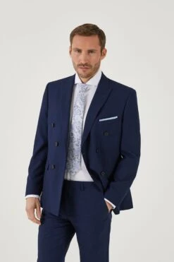 Skopes Blue Harcourt Double Breasted Suit Jacket -Cheap Drape Nova Store 126 931s3