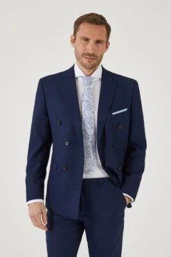 Skopes Blue Harcourt Double Breasted Suit Jacket -Cheap Drape Nova Store 126 931s4