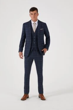 Skopes Blue Doyle Tailored Fit Suit Jacket -Cheap Drape Nova Store 128 681s3