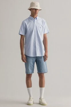 GANT Regular Fit Short Sleeve Oxford Shirt -Cheap Drape Nova Store 142195s3