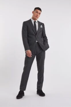 Jacamo Grey Michael Charcoal Check Suit Jacket Reg -Cheap Drape Nova Store 156 040s3
