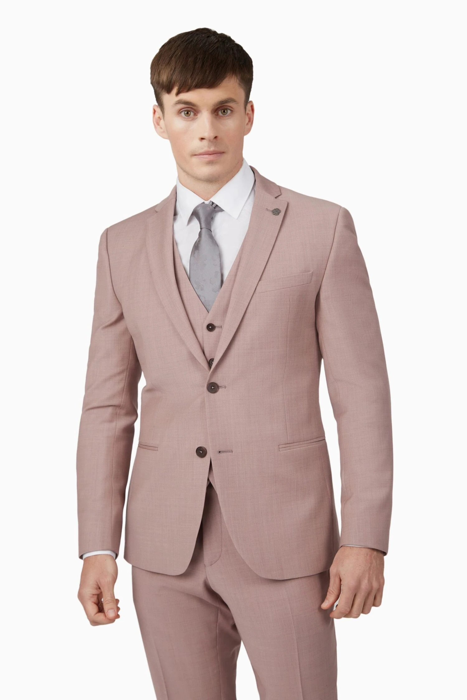 Ted Baker Pink Sharkskin Slim Suit Jacket 3 Ted Baker Pink Sharkskin Slim Suit Jacket