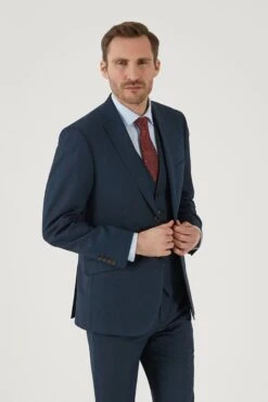 Skopes Blue Fallon Tailored Fit Suit Jacket