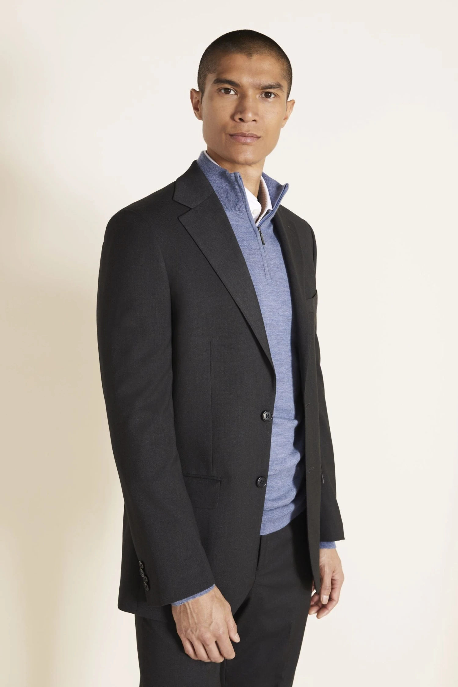 MOSS Charcoal Stretch Suit: Jacket 3 MOSS Charcoal Stretch Suit: Jacket