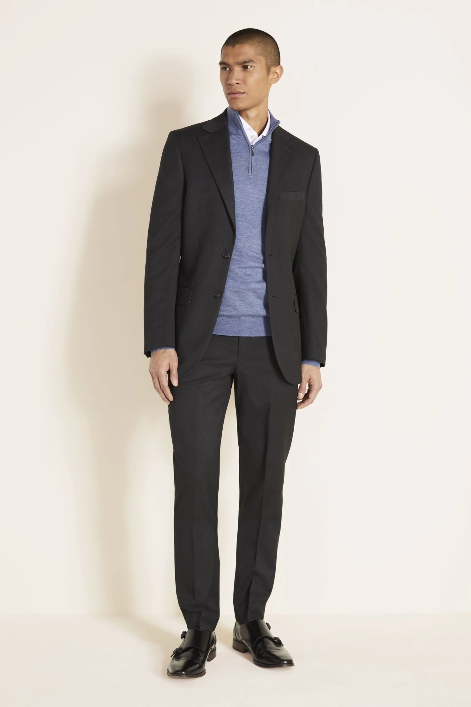 MOSS Charcoal Stretch Suit: Jacket 5 MOSS Charcoal Stretch Suit: Jacket - Image 3