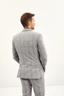 Next Grey Check Suit: Jacket -Cheap Drape Nova Store 264 464s4