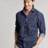 Joules Blue Invitation Long Sleeve Classic Fit Printed Shirt -Cheap Drape Nova Store 528149s