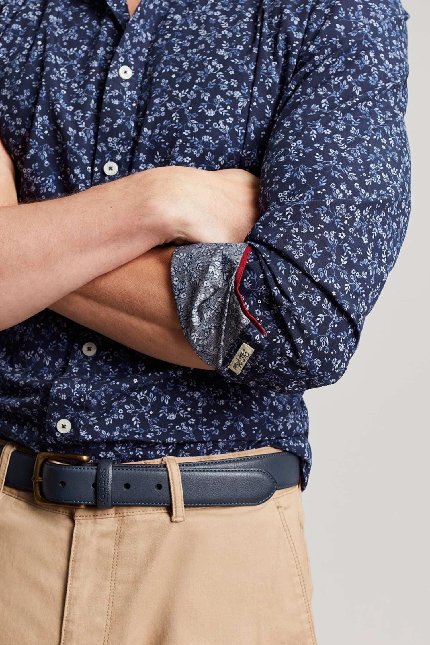 Joules Blue Invitation Long Sleeve Classic Fit Printed Shirt 7 Joules Blue Invitation Long Sleeve Classic Fit Printed Shirt - Image 5