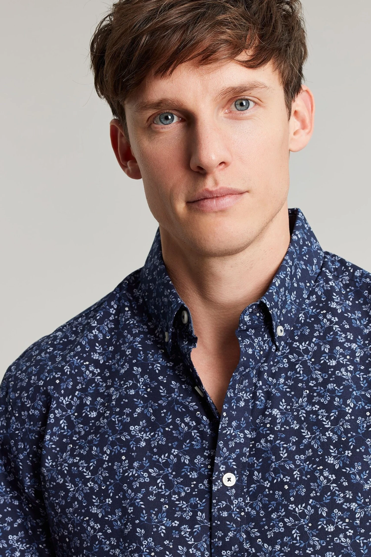 Joules Blue Invitation Long Sleeve Classic Fit Printed Shirt 8 Joules Blue Invitation Long Sleeve Classic Fit Printed Shirt - Image 6