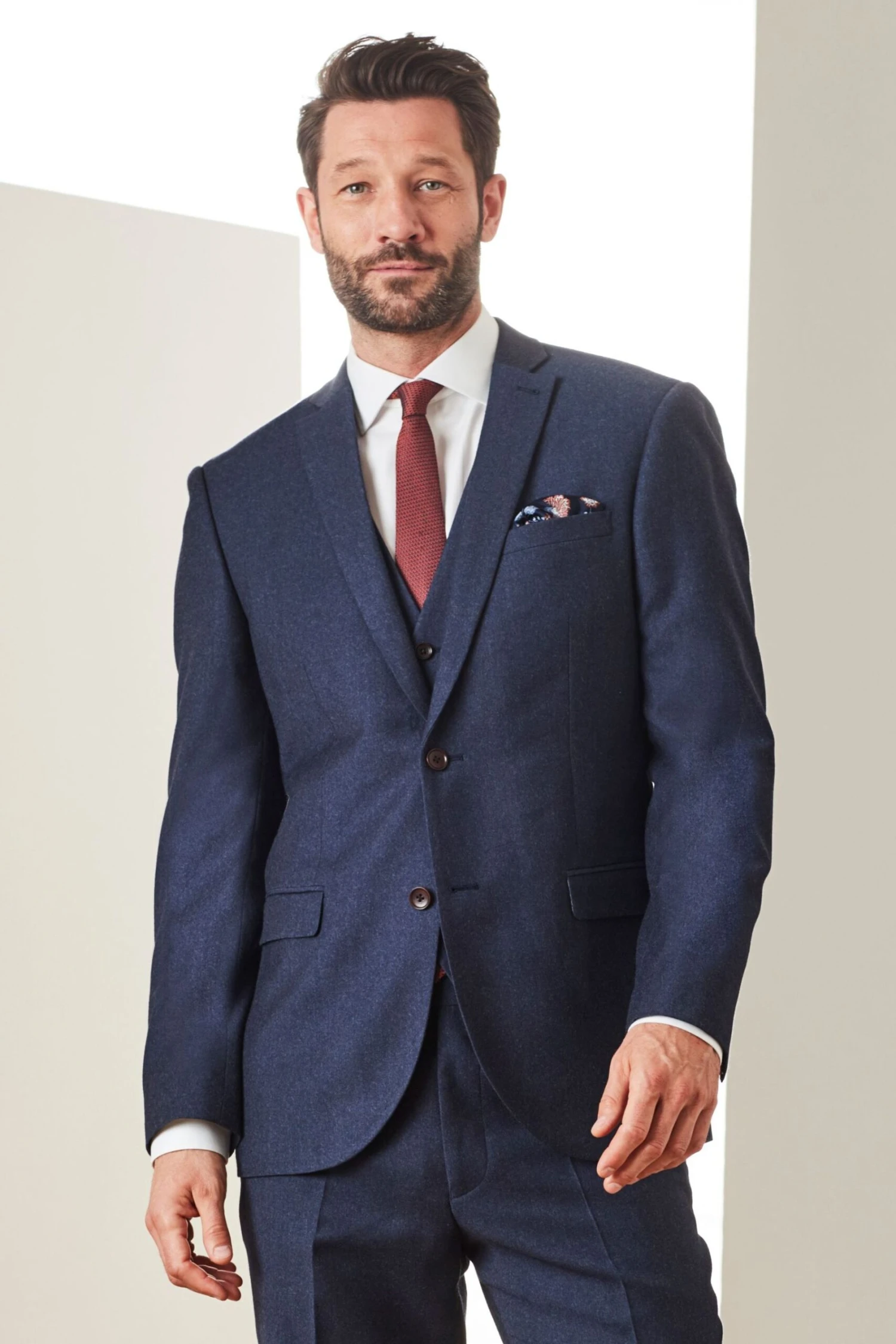 Next Signature Empire Mills 100% Wool Flannel Suit: Jacket 3 Next Signature Empire Mills 100% Wool Flannel Suit: Jacket