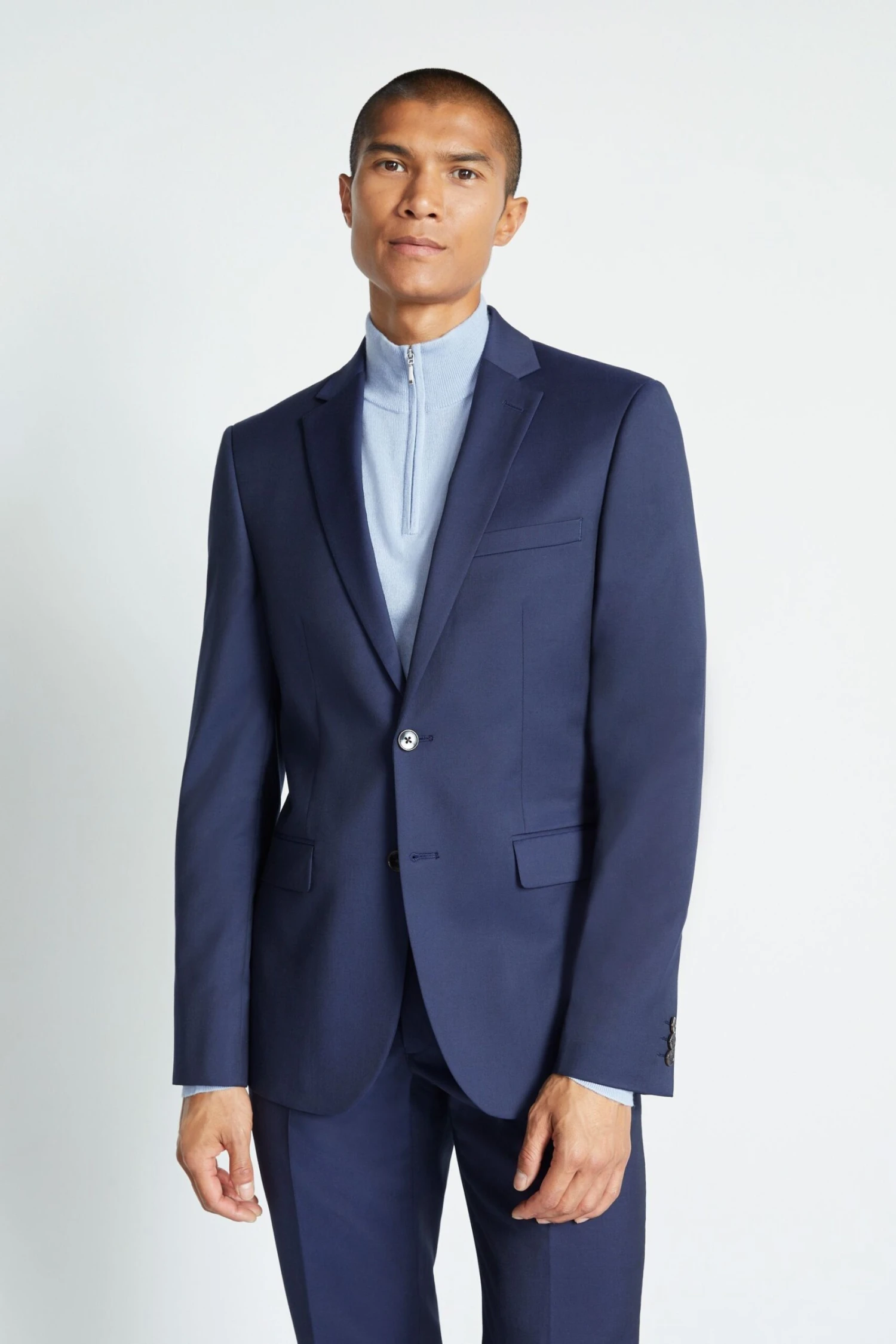 MOSS Ink Blue Slim Fit Suit: Jacket 4 MOSS Ink Blue Slim Fit Suit: Jacket - Image 2