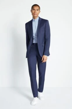 MOSS Ink Blue Slim Fit Suit: Jacket 11 MOSS Ink Blue Slim Fit Suit: Jacket -Cheap Drape Nova Store 568 445s5
