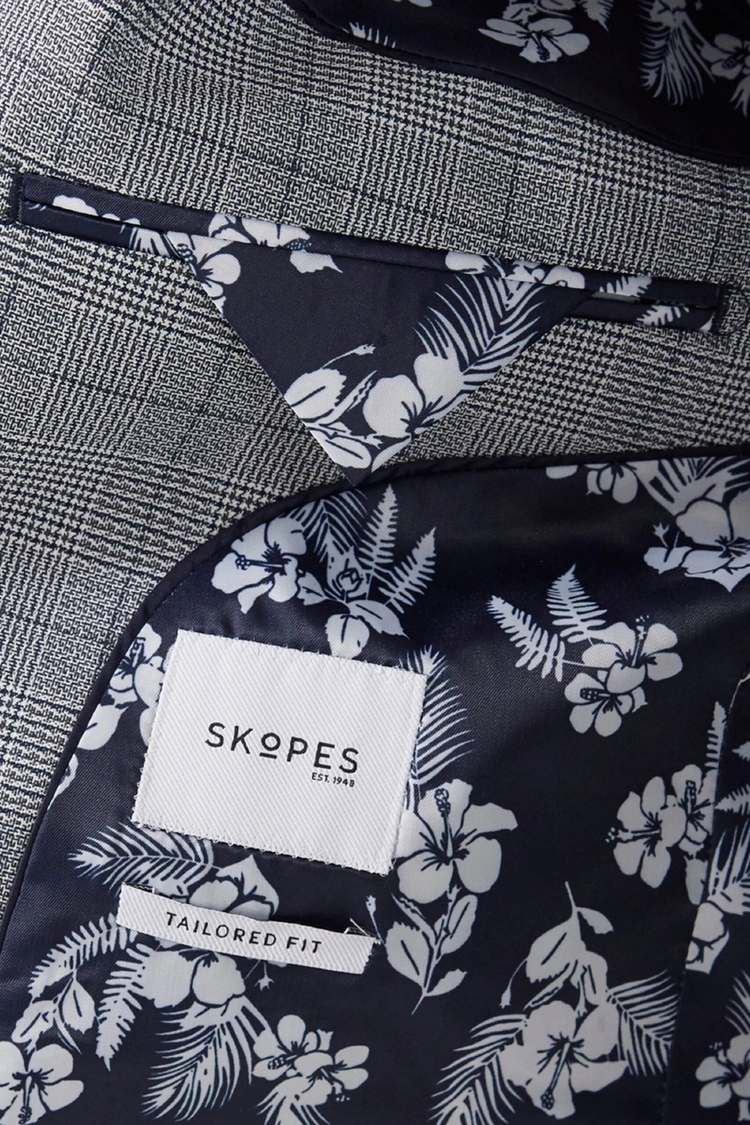 Skopes Grey Anello Tailored Fit Suit Jacket 6 Skopes Grey Anello Tailored Fit Suit Jacket - Image 4