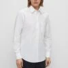 BOSS Regular Fit Shirt In Organic Cotton Poplin
