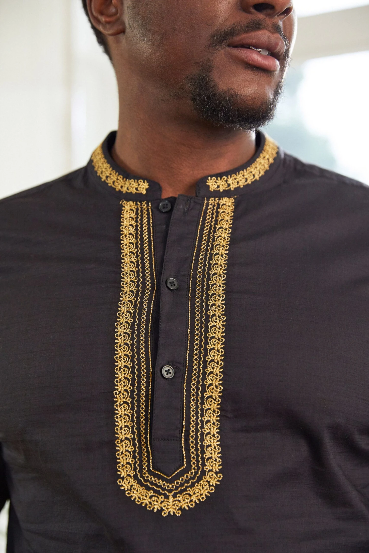 Next Embroidered Mens Kurta 5 Next Embroidered Mens Kurta - Image 3
