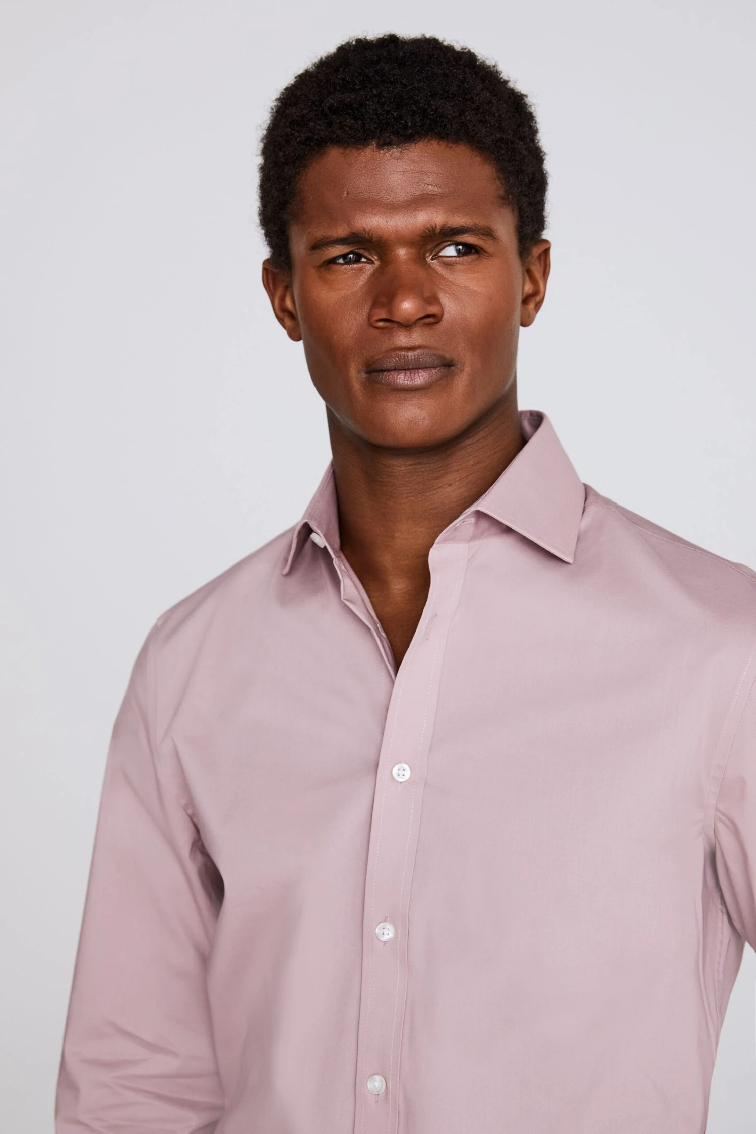 MOSS Pink Tailored-Fit Dusky Stretch Shirt 4 MOSS Pink Tailored-Fit Dusky Stretch Shirt - Image 2