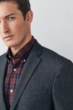 Next Slim Textured Motion Flex Stretch Suit: Jacket -Cheap Drape Nova Store A20 228s5