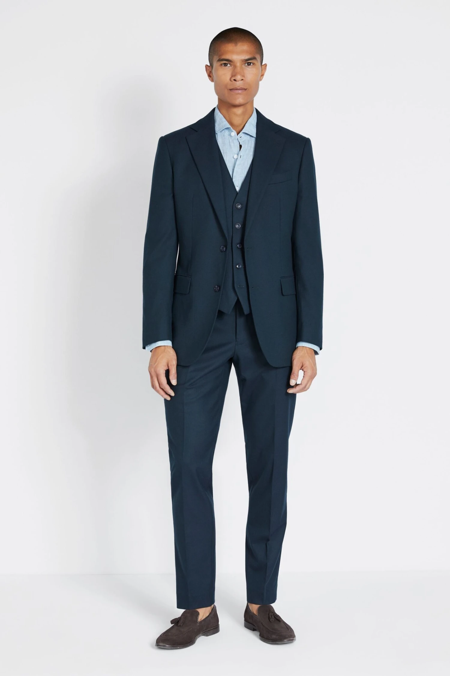 MOSS Green Tailored Fit Hunter Flannel Suit: Jacket 6 MOSS Green Tailored Fit Hunter Flannel Suit: Jacket - Image 4