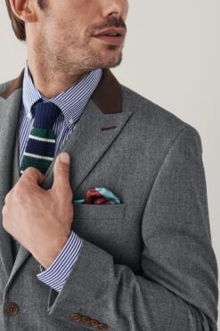 Next Trimmed Donegal Fabric Suit: Jacket -Cheap Drape Nova Store A86 716s4