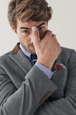 Next Trimmed Donegal Fabric Suit: Jacket -Cheap Drape Nova Store A86 716s5