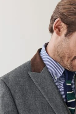 Next Trimmed Donegal Fabric Suit: Jacket -Cheap Drape Nova Store A86 716s6