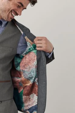 Next Trimmed Donegal Fabric Suit: Jacket -Cheap Drape Nova Store A86 716s8