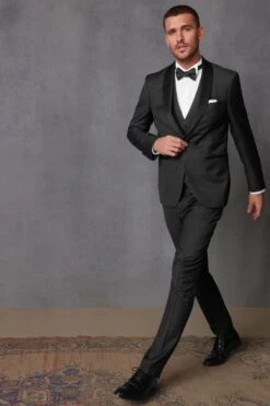 Next Black Signature Cerruti 100% Wool Tuxedo Suit: Jacket -Cheap Drape Nova Store A86 742s2