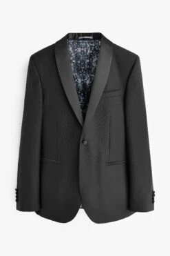 Next Black Signature Cerruti 100% Wool Tuxedo Suit: Jacket -Cheap Drape Nova Store A86 742s8