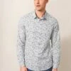 White Stuff Slim Fit Cream Peacock Printed Shirt -Cheap Drape Nova Store A90851s