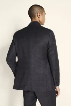 MOSS Tailored Fit Grey Wool Check Suit: Jacket -Cheap Drape Nova Store A98 886s3