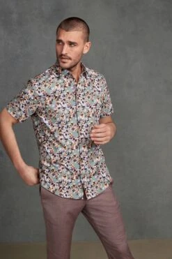 Next Signature Made In Italy Texta Print Shirt -Cheap Drape Nova Store C01 223s4