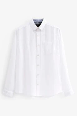 Next Signature 100% Linen Roll Sleeve Shirt -Cheap Drape Nova Store C10 221s6