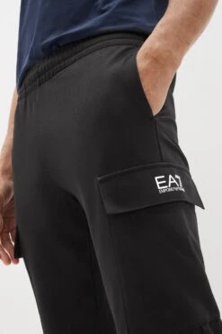 Emporio Armani EA7 Core ID Black Cargo Joggers 9 Emporio Armani EA7 Core ID Black Cargo Joggers -Cheap Drape Nova Store C22829s3