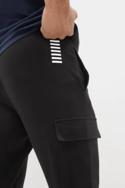 Emporio Armani EA7 Core ID Black Cargo Joggers 10 Emporio Armani EA7 Core ID Black Cargo Joggers -Cheap Drape Nova Store C22829s4