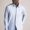 Ted Baker Blue Kingwel Long Sleeve Linen Shirt 2 Ted Baker Blue Kingwel Long Sleeve Linen Shirt -Cheap Drape Nova Store C23999s