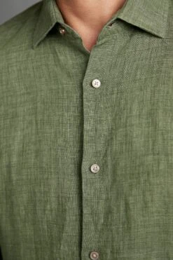 Next Signature Délavé 100% Linen Trimmed Shirt -Cheap Drape Nova Store C29 539s5