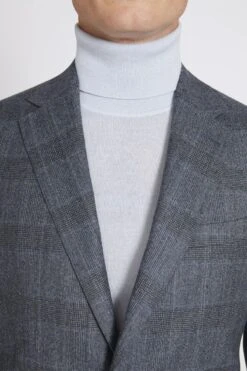 MOSS X Barberis Tailored Fit Blue Check Suit: Jacket -Cheap Drape Nova Store C29 856s5