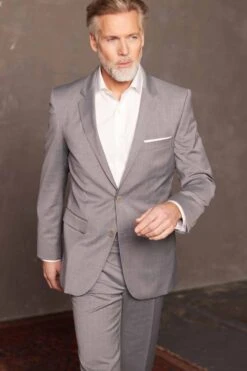 Savile Row Co MidGrey WoolBlend Tailored Suit Jacket -Cheap Drape Nova Store C33 883s2