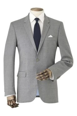 Savile Row Co MidGrey WoolBlend Tailored Suit Jacket -Cheap Drape Nova Store C33 883s3