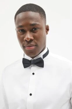 Next White Textured Regular Fit Double Cuff Dress Shirt -Cheap Drape Nova Store C36484s4