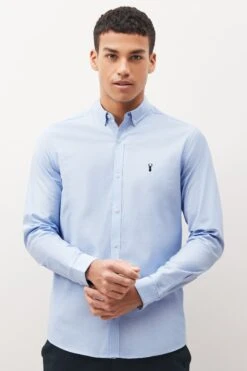 Next Long Sleeve Stretch Oxford Shirt Multipack -Cheap Drape Nova Store C41 574s3