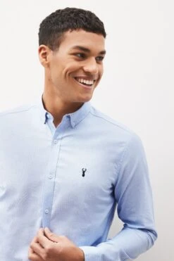 Next Long Sleeve Stretch Oxford Shirt Multipack -Cheap Drape Nova Store C41 574s5