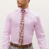 Next Pink/Orange Floral Shirt, Tie, Pocket Square And Lapel Pin Pack 2 Next Pink/Orange Floral Shirt, Tie, Pocket Square And Lapel Pin Pack -Cheap Drape Nova Store C44873s