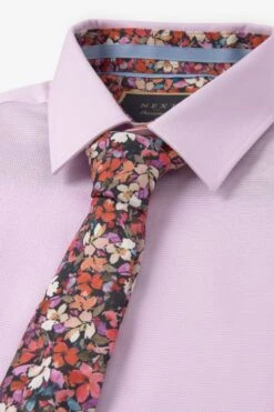 Next Pink/Orange Floral Shirt, Tie, Pocket Square And Lapel Pin Pack 8 Next Pink/Orange Floral Shirt, Tie, Pocket Square And Lapel Pin Pack -Cheap Drape Nova Store C44873s3