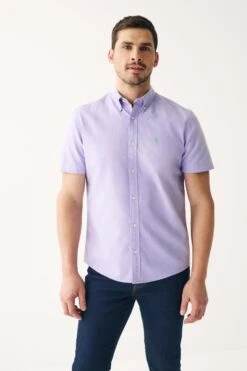 Next Short Sleeve Oxford Shirt