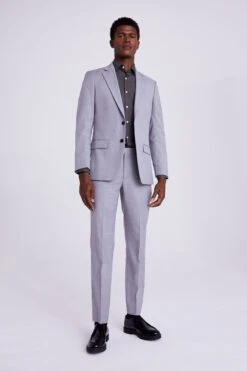 MOSS Grey Tailored Fit Suit: Jacket -Cheap Drape Nova Store C50 373s4