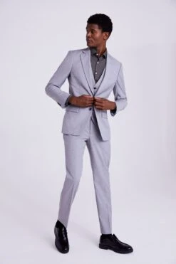 MOSS Grey Tailored Fit Suit: Jacket -Cheap Drape Nova Store C50 373s5