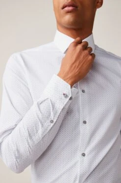 Next Green Print/White Stripe Trimmed Shirts 2 Pack -Cheap Drape Nova Store C51266s4