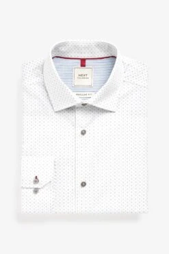 Next Green Print/White Stripe Trimmed Shirts 2 Pack -Cheap Drape Nova Store C51266s7