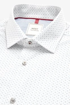 Next Green Print/White Stripe Trimmed Shirts 2 Pack -Cheap Drape Nova Store C51266s9